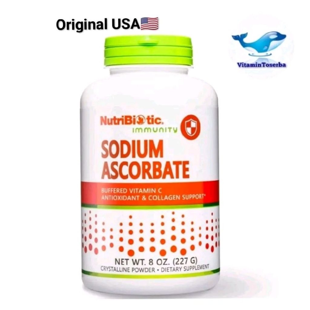 NutriBiotic Immunity Sodium Ascorbate Crystalline Powder Buffered Vitamin C 227 g / 454 g
