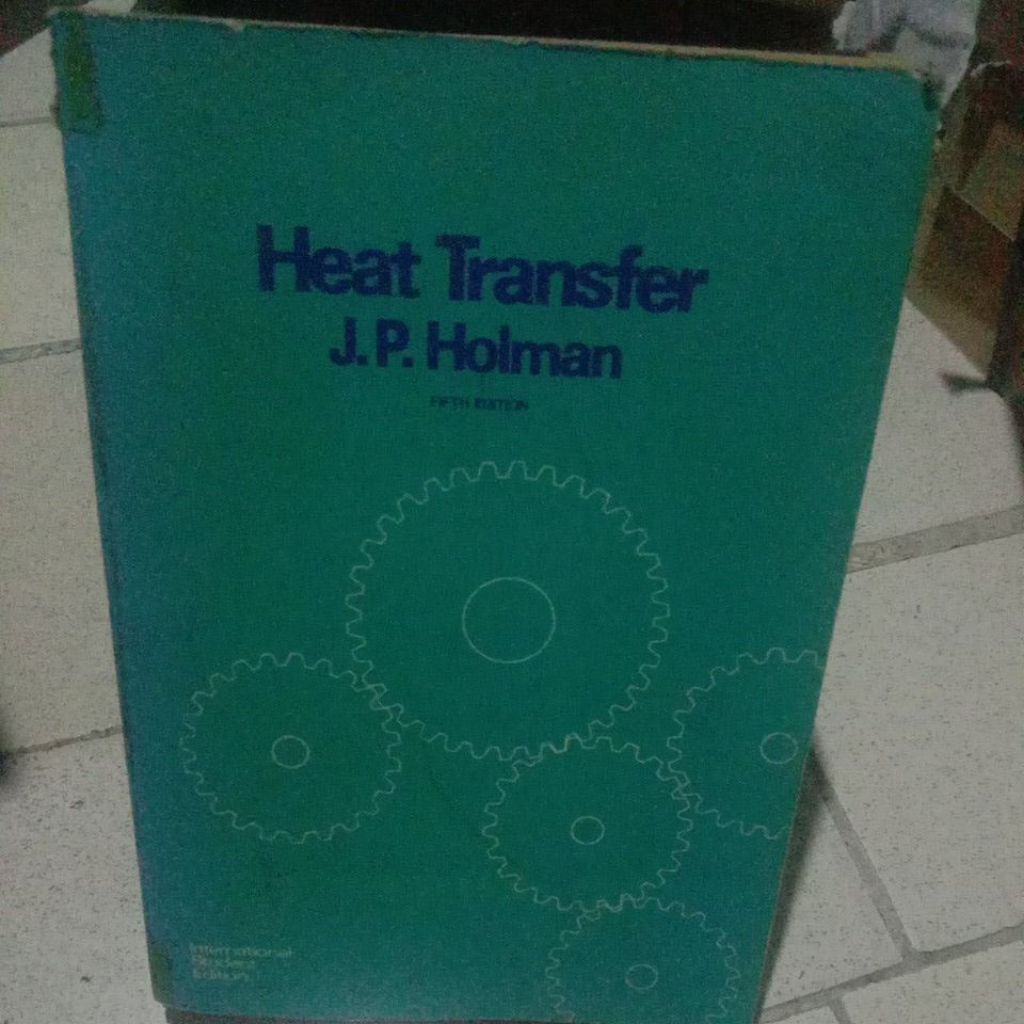 BUKU HEAT TRASFER BY J P HOLMAN