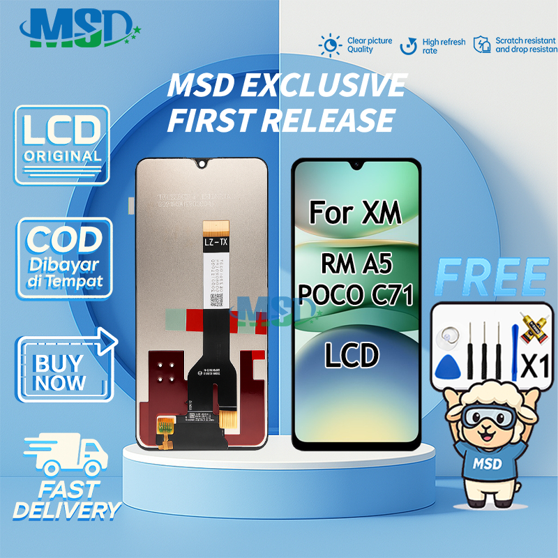 LCD FOR XIAOMI REDMI A5 4G/POCO C71 UNIVERSAL FULLSET Touchscreen LCD HP OG ASUGAR/MSD