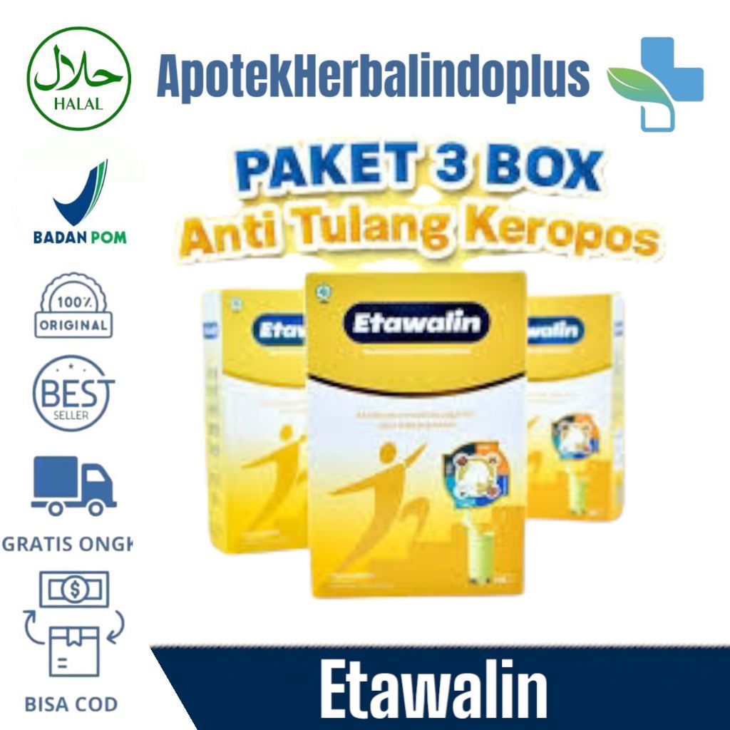 

,,, ⓉⓌ,,, ,,,Ⓘ,,,Ⓝ 3Box - untuk nyeri sendi dan tulang Original 200 Gram