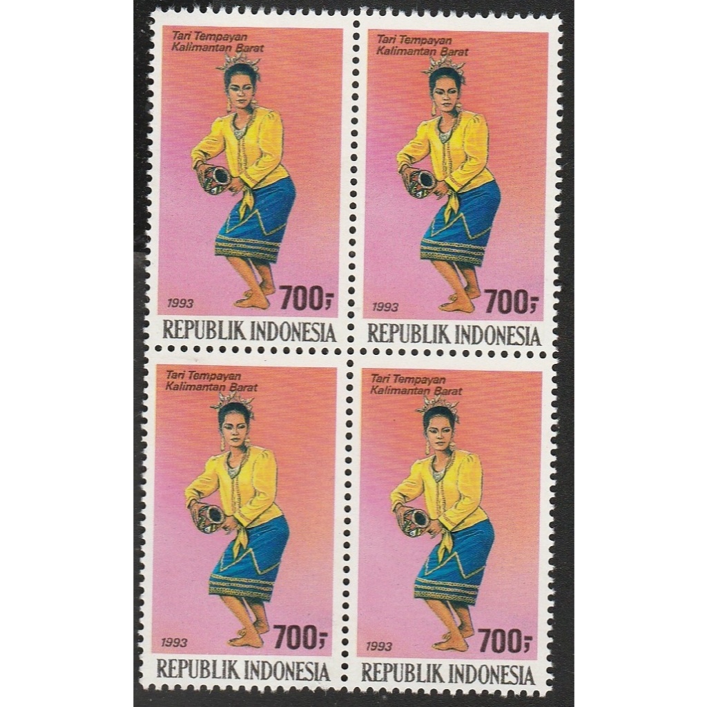 

a 12892 EMPAT BUAH PRANGKO TEMA TARI TEMPAYAN DALAM BLOK KONDISI BELUM ADA CAP - HARGA KPI 2018 RP.40.000