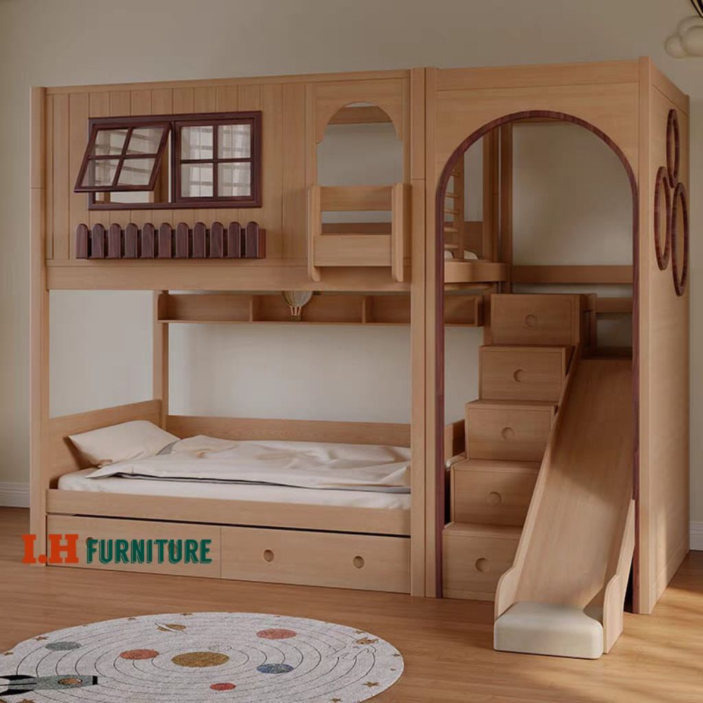 ranjang susun anak tingkat , rangka tempat tidur tingkat , ranjang anak kekinian , tempat tidur ting