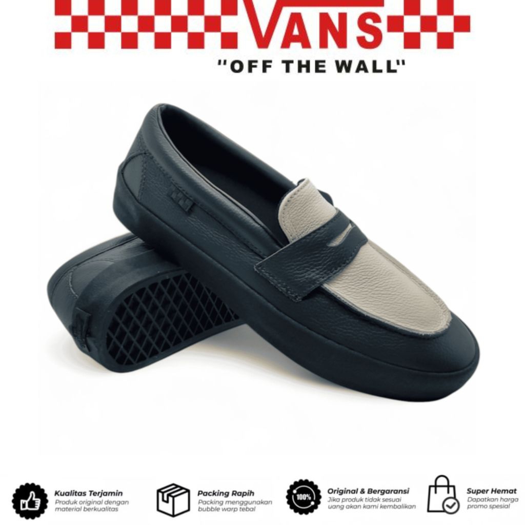 Sepatu Vans Slip On Pro Skate Loafer Leather Dark Forest