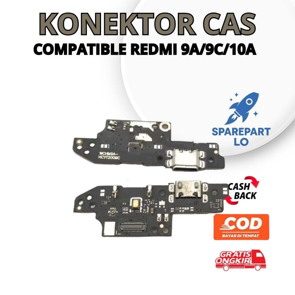 KONEKTOR CAS REDMI 9A / REDMI 9C / REDMI 10A - KONEKTOR CHARGER HP XIAOMI REDMI 9A 9C 10A