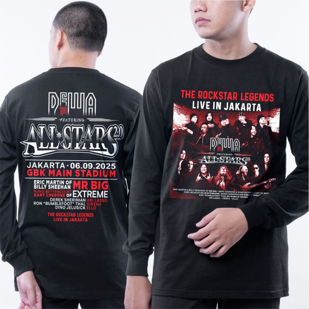 Dewa 19 - Kaos Dewa 19 All Stars - Konser Dewa 19 GBK - Long Shirt