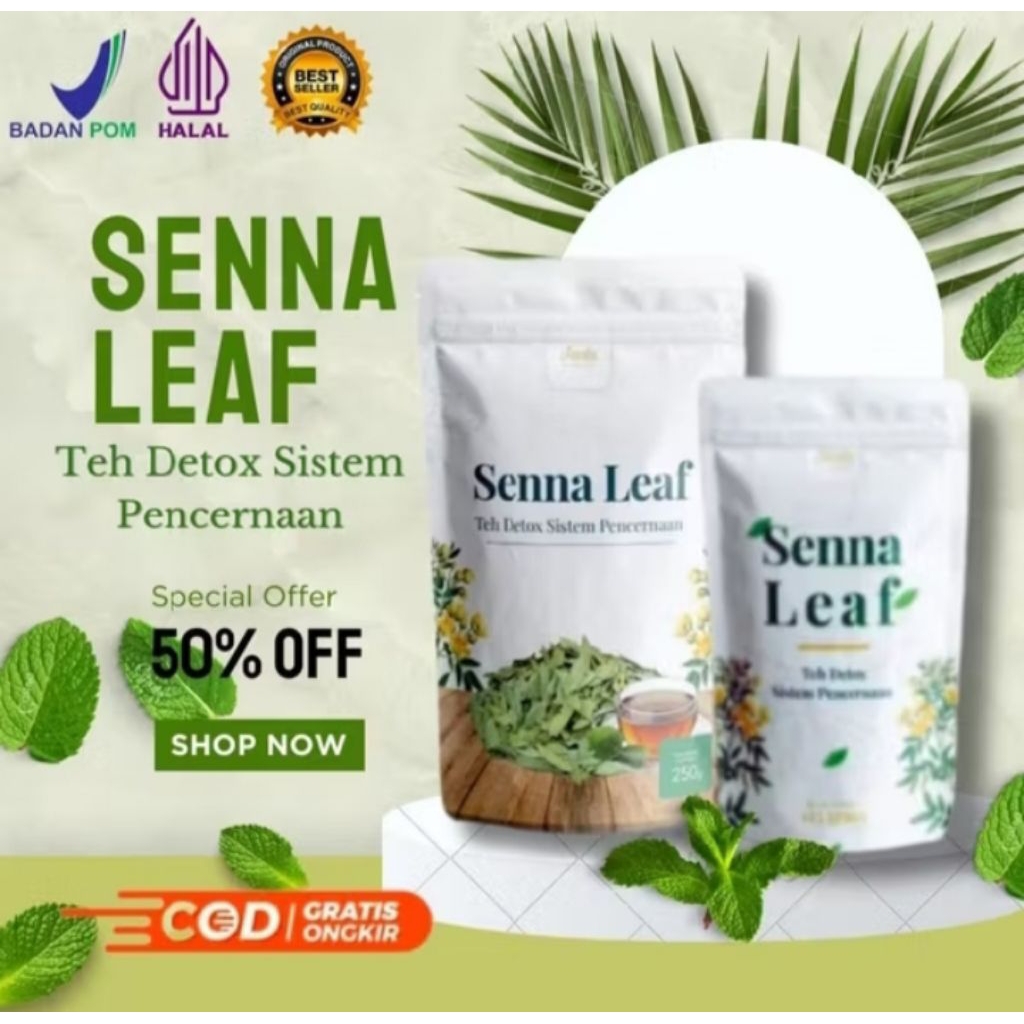 

(SENNA LEAF TEA) Original Senna Leaf Tea Annafis Superfood Daun senna