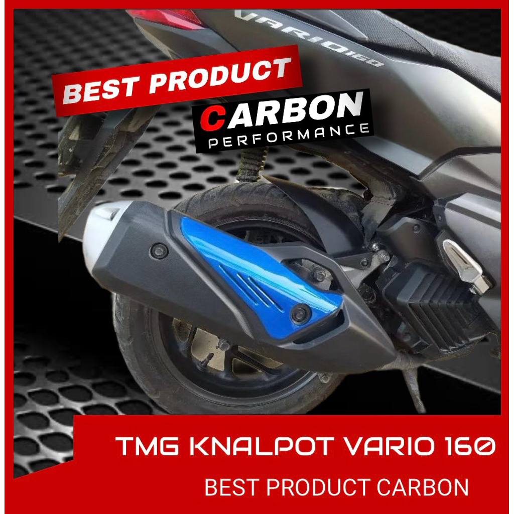 GARNISH TUTUP KNALPOT VARIO 160 MODEL KIPS RACING ▪️garnish Vario 160 / cover knalpot Vario 160