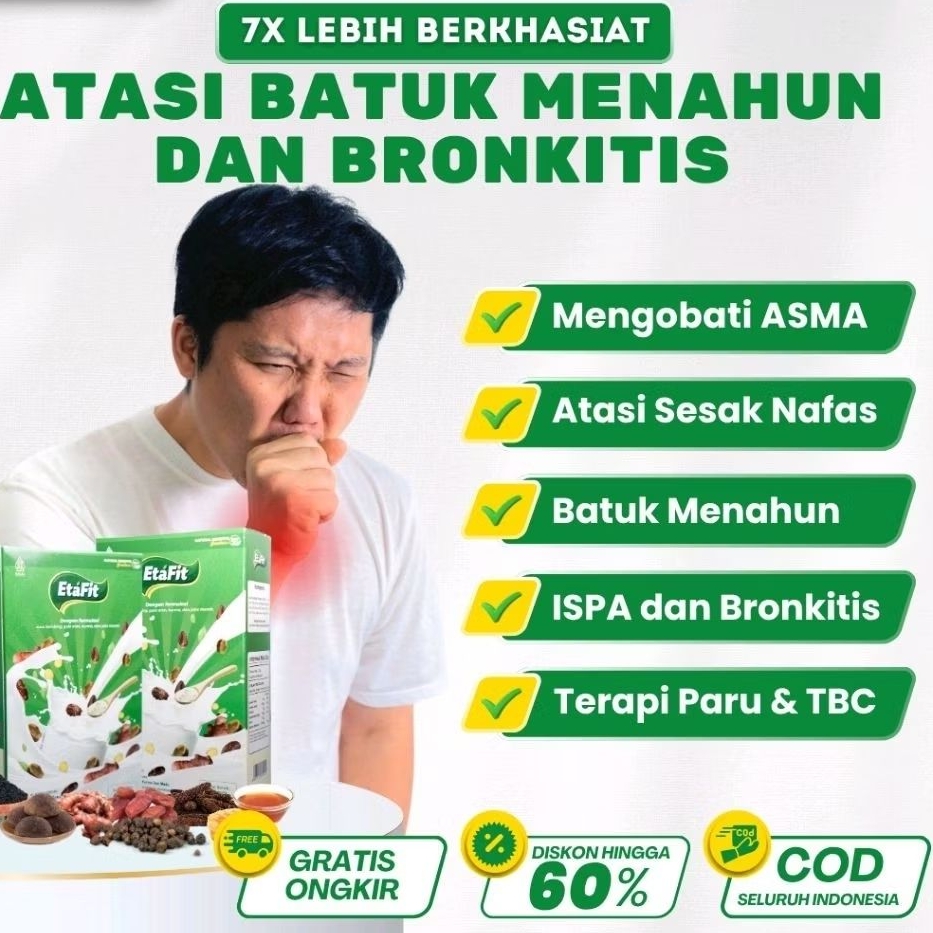 

ETAFIT Susu Kambing Etawa Bubuk Asli Murni 100% - Bantu Terapi Batuk Menhun Berlendir Dan Bronkitis