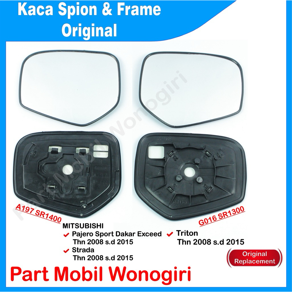 Kaca Spion Xenia Pajero Strada Triton 2008-2015 Original