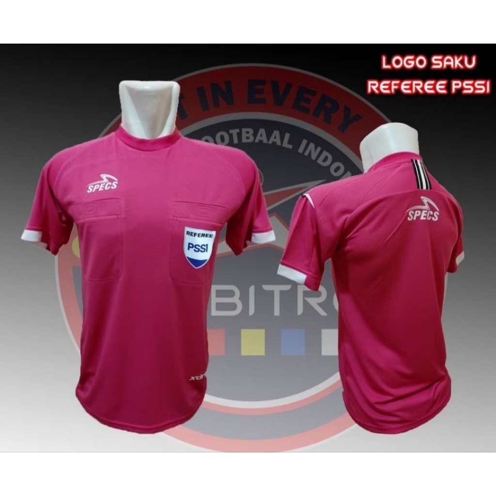 Baju Wasit Specs BRI LIGA 1 - logo saku - Pink