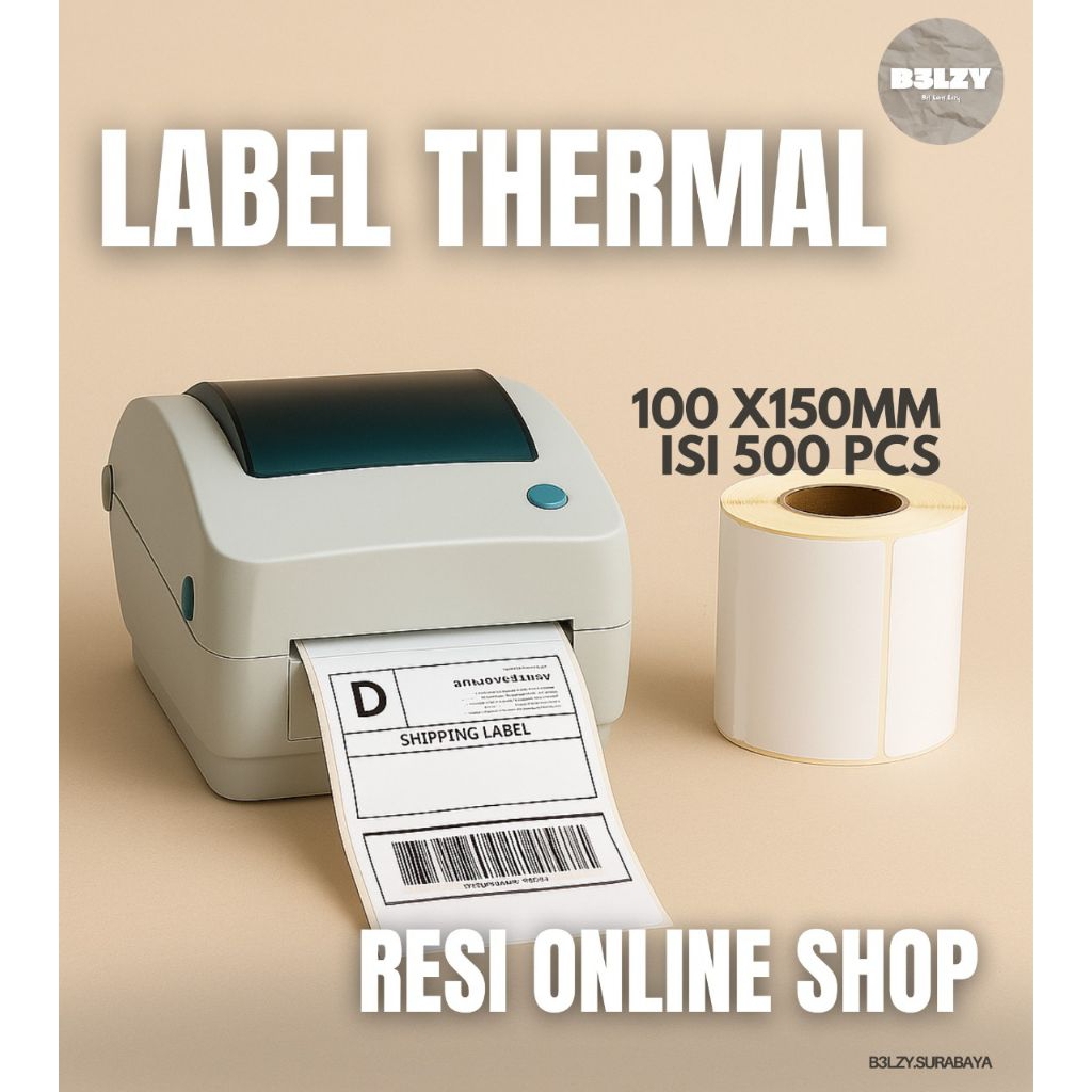 

Label Thermal 100x150mm isi 500pcs (Label Resi)