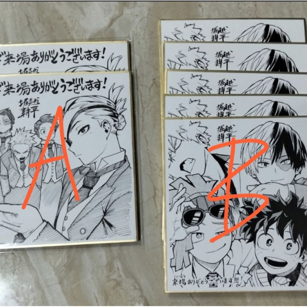 Official Merch My Hero Academia Boku no Hero Academia Shikishi Benefit Tokute