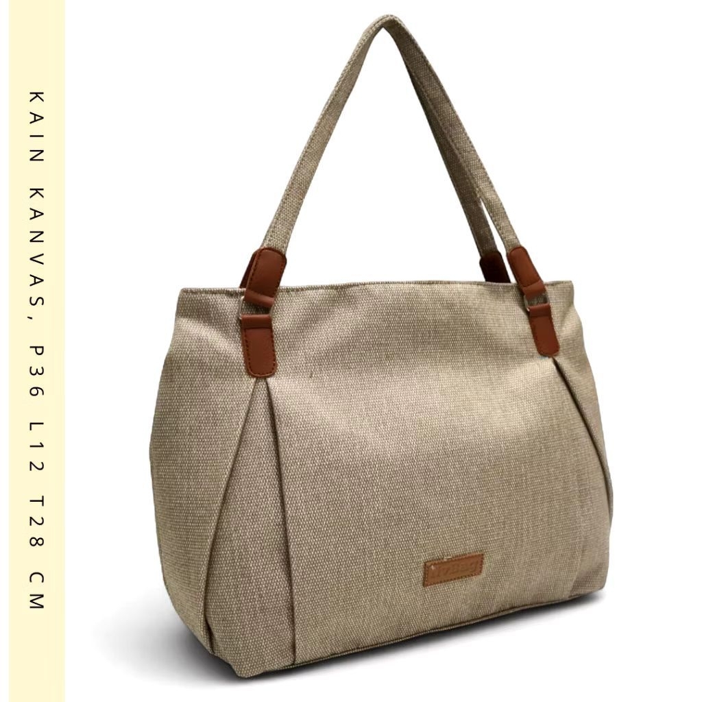 Totebag cantik ibu ibu muda kerja kuliah sekolah awet tas kain tebal tas wanita cantik tas kekinian 
