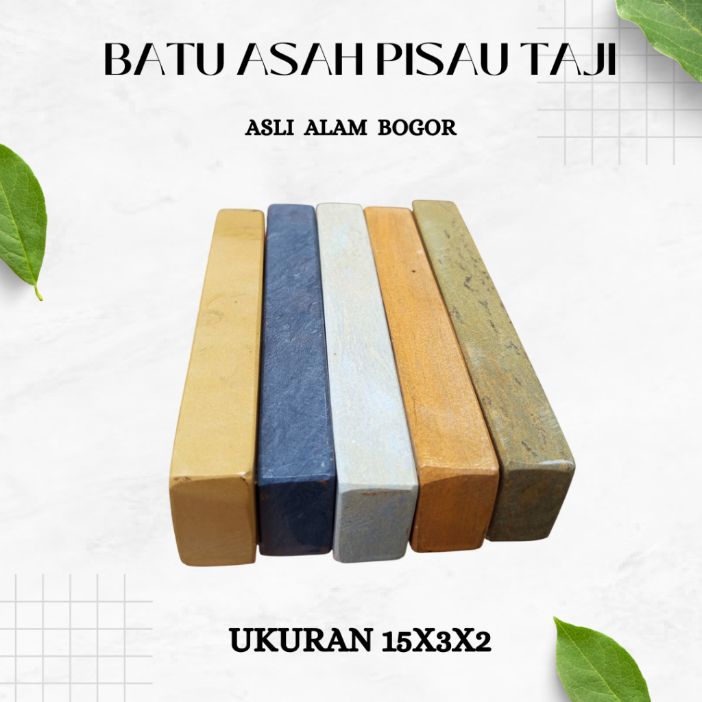 Batu Asah Pisau Taji Ayam Ukuran 15x3x2 1 Set 5pcs