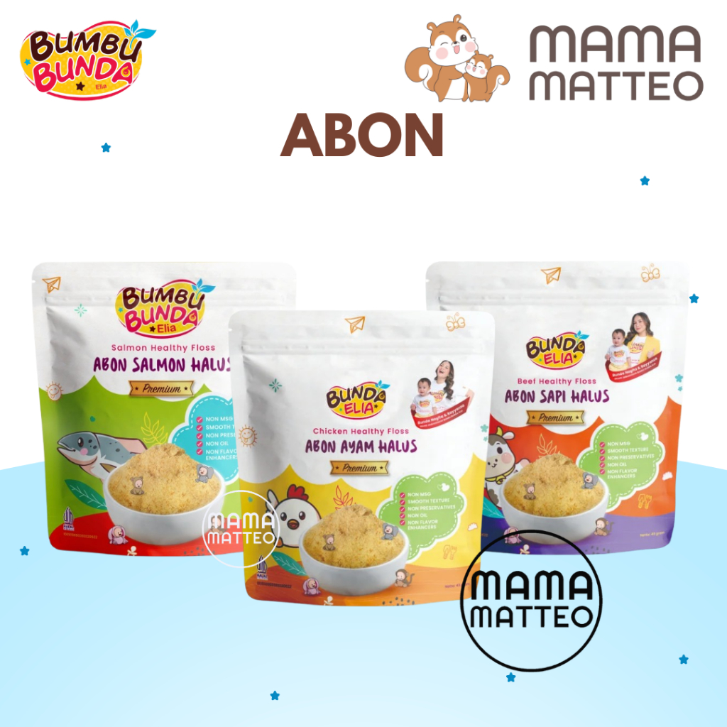 

BUMBU BUNDA BY ELIA Abon MPASI / Abon Floss Halus Ayam Sapi Salmon / Abon Bayi Anak / BANDUNG