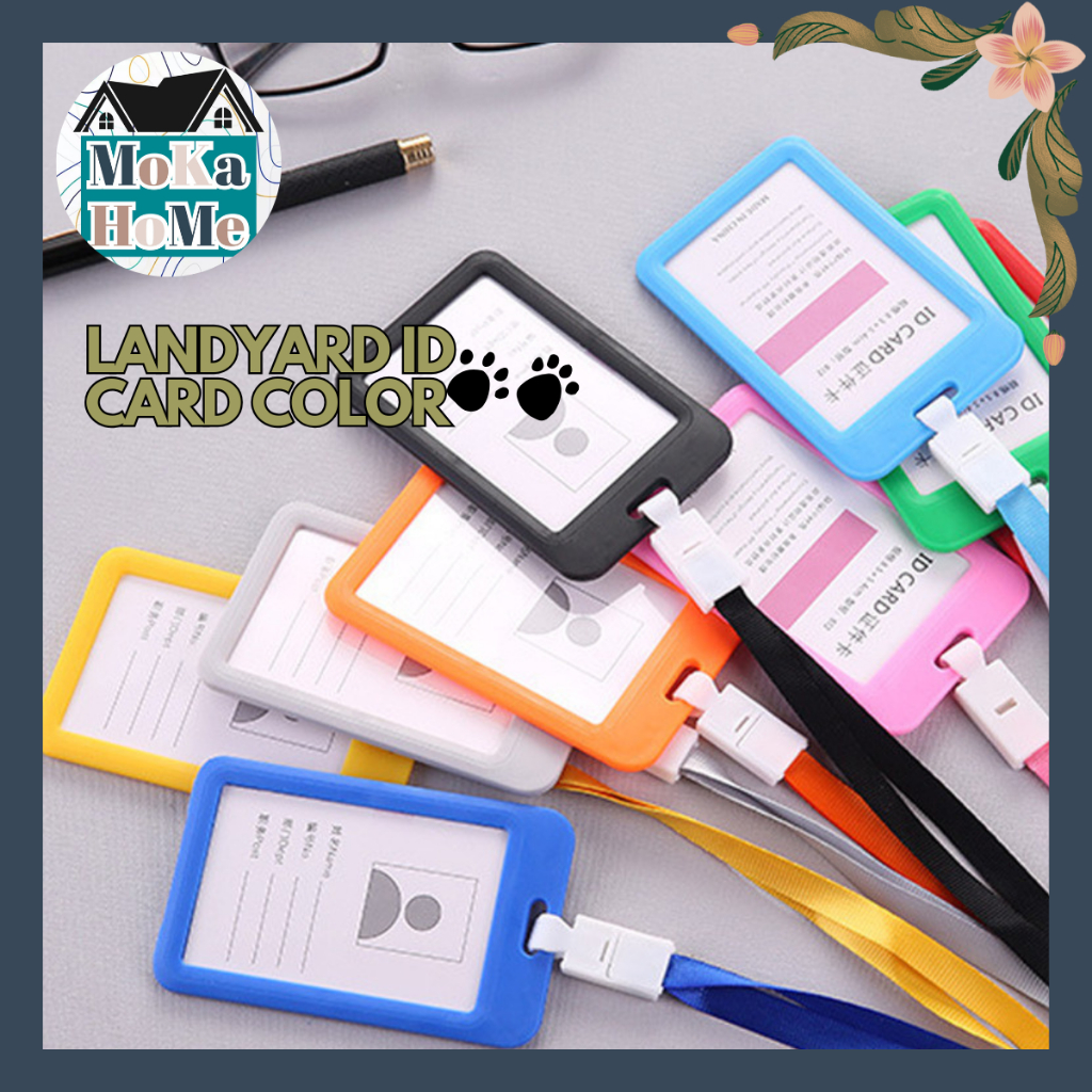 

MK LANDYARD ID CARD PLASTIK / TEMPAT KARTU / TEMPAT NAME TAG / LANDYARD WARNA RANDOM