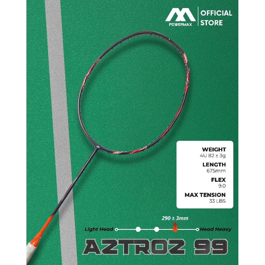 Raket Badminton Powermax Astroz 99 / Raket Bulutangkis Astroz 99 Powermax Original