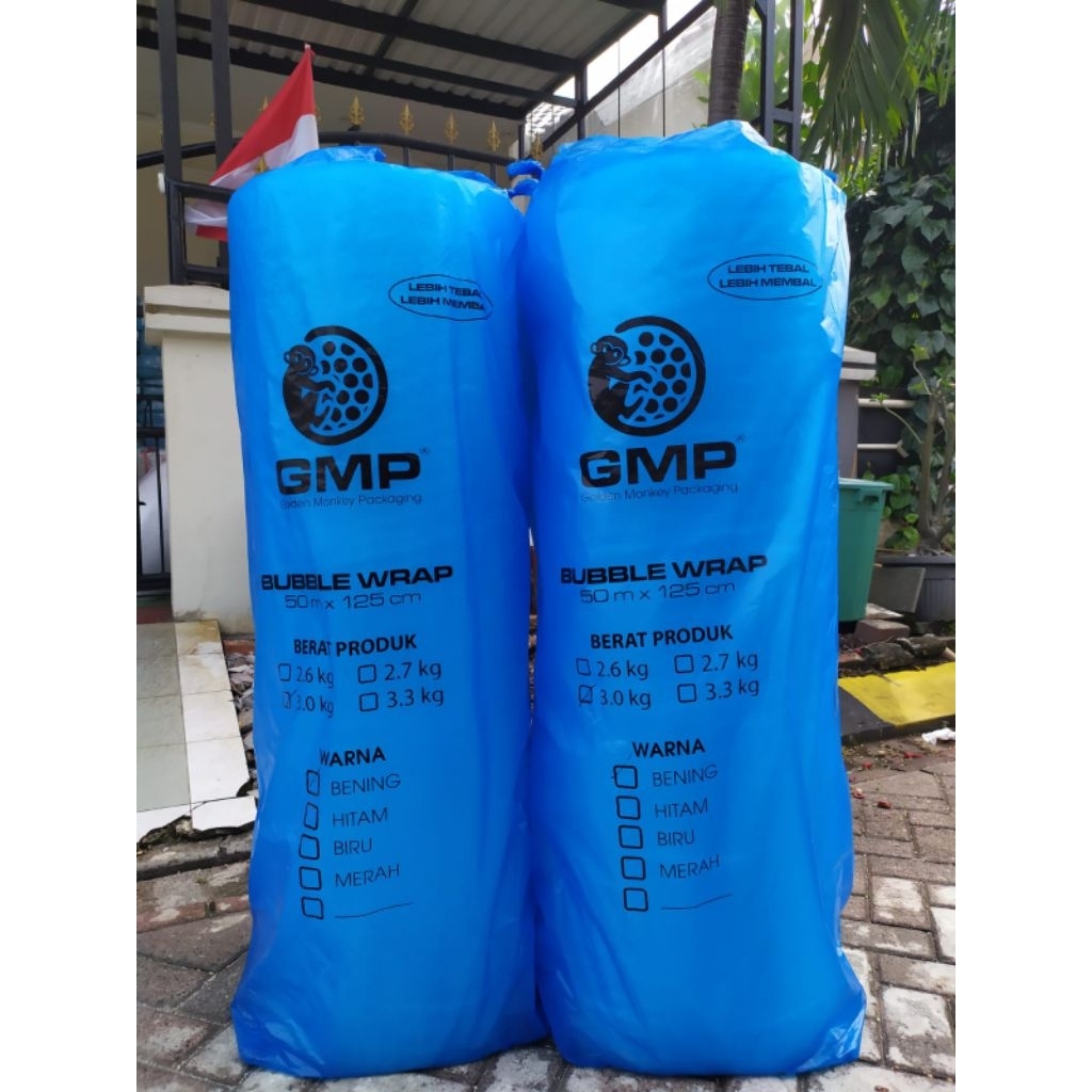 

Bubble Wrap GMP warna Putih Bening 3Kg 125 cm x 50 meter