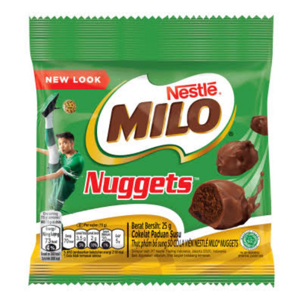 MILO NUGGETS 25gr PERMEN COKLAT MILO BENTUK NUGGETS