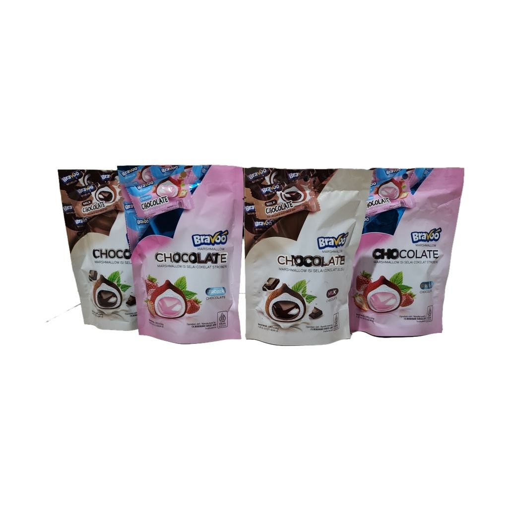 

MARSHMALLOW BRAVO CHOCO BALL ISI SELAI COKLAT DAN STRAWBERRY