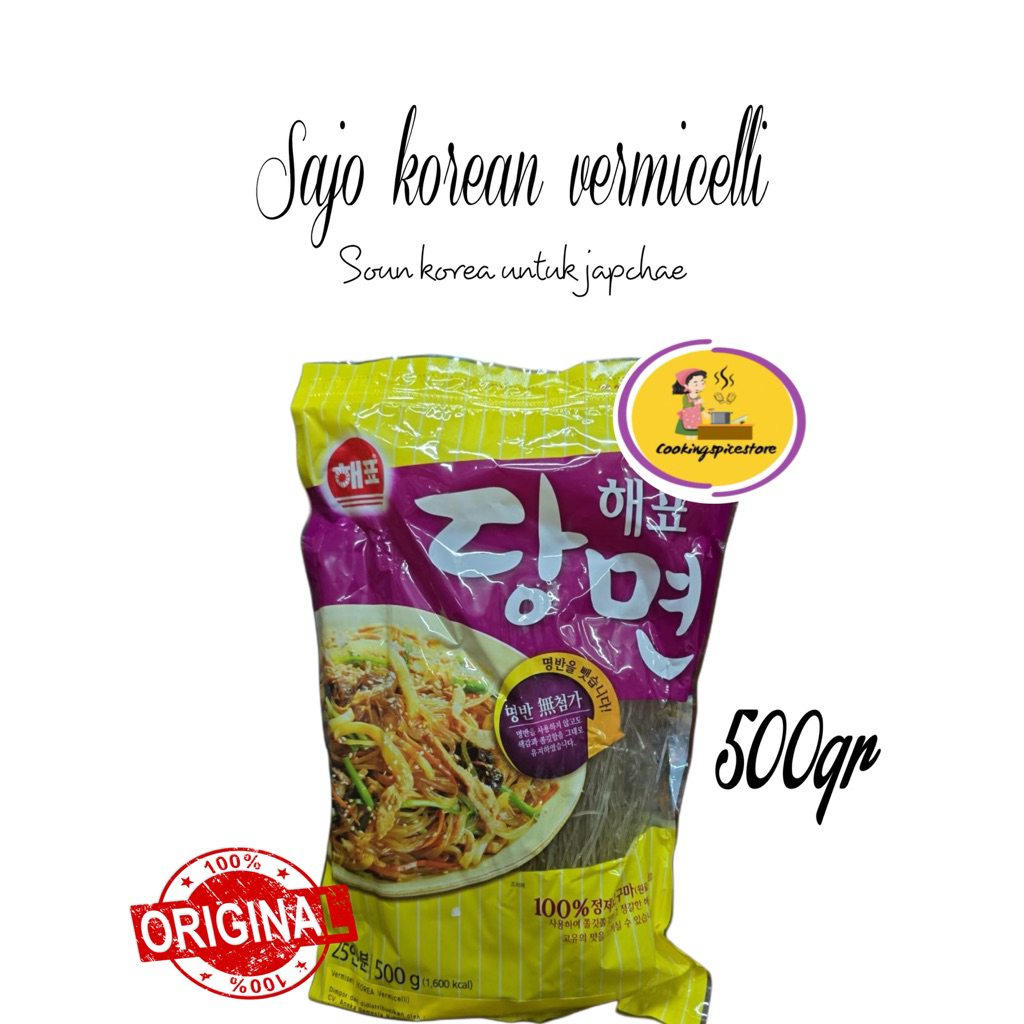 

Sajo Dangmyeon Mie Korea 500gr | Sweet Potato Vermicelli Original untuk Japchae