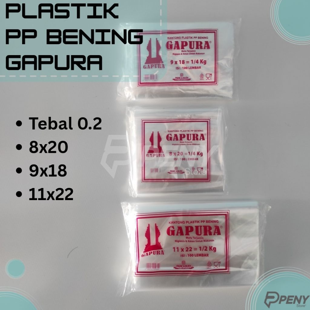 Plastik PP Bening Gapura Plastik Cilok Sambal