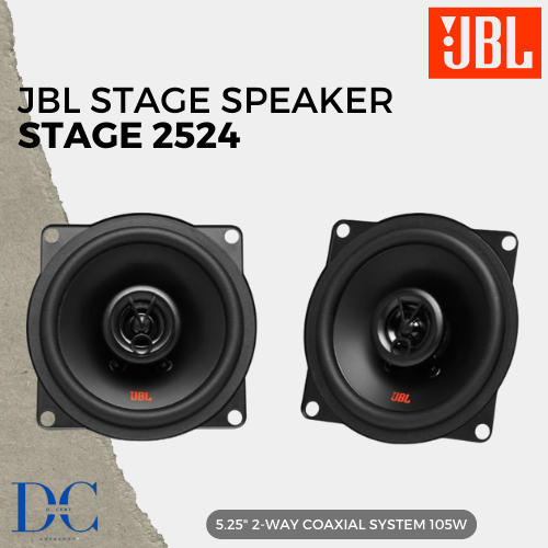 Speaker 2-Way Coaxial Mobil - Speaker JBL Stage 2524 - 5.25 Inch 2-Way Coaxial System - Speaker Audi