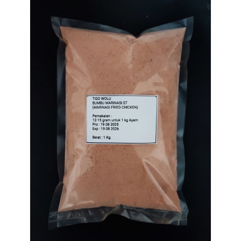 

Bumbu Marinasi Ayam Goreng 1 kg ST (Ayam Geprek/Kriuk/Fried Chicken)