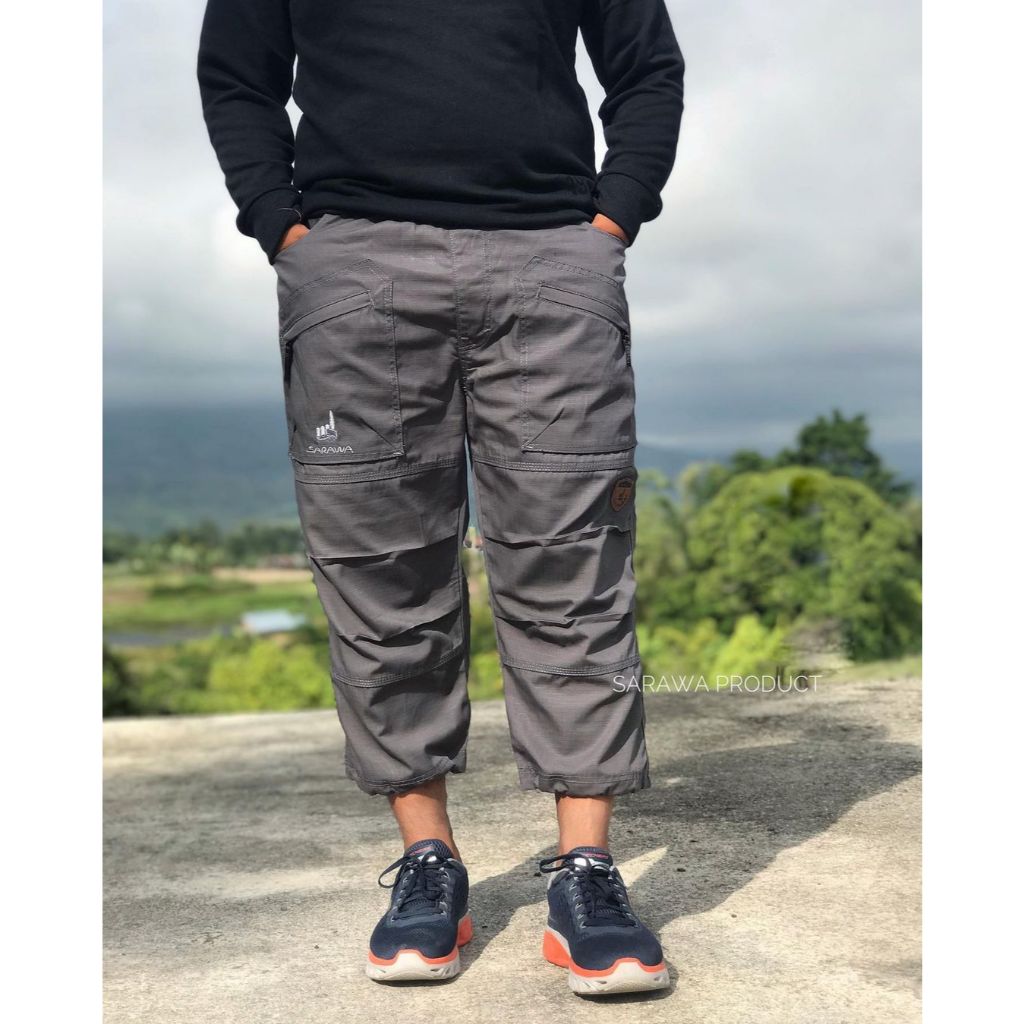 Celana Sirwal Sarawa Outdoor Pria Dewasa Ribstop || Celana Gunung Panjang Outdoor Original
