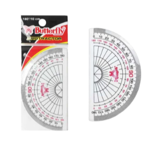 

Penggaris Busur Butterfly/ Busur 180 Derajat HARGA 1 PCS