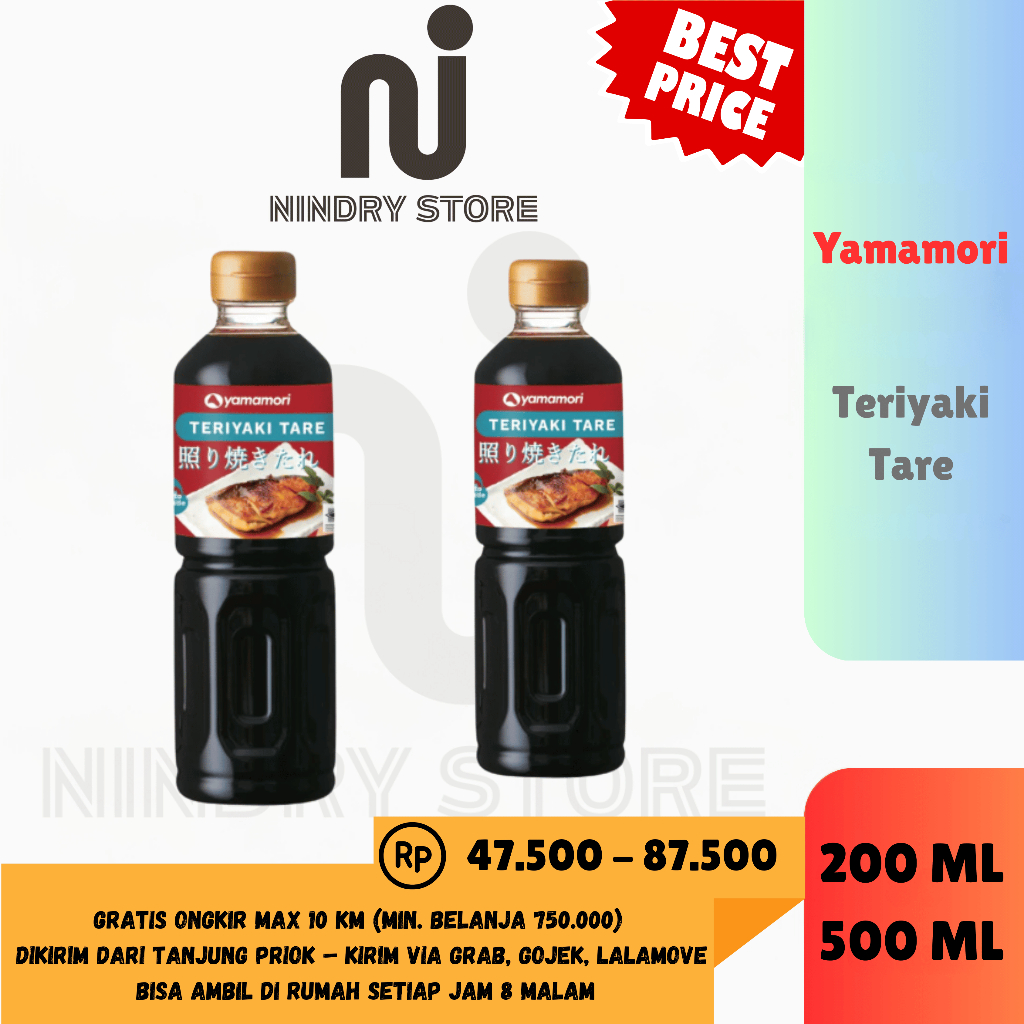 

Yamamori Teriyaki Sauce 200ml / 500ml – Saus Teriyaki Asli Jepang | Nindry Store