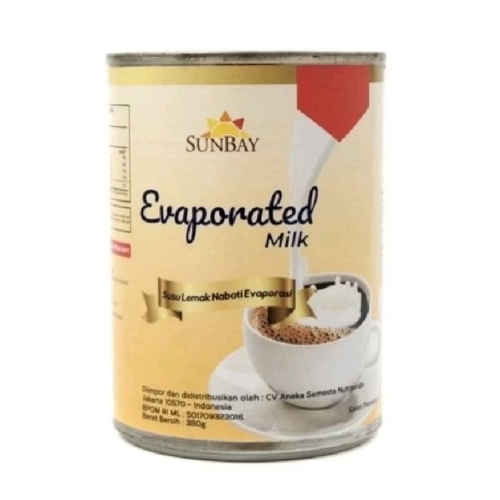 

Sunbay Evaporated Milk - Susu Evaporasi 380gr