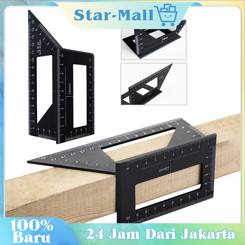 

Marking Ruler 3d Mitre Angle / Alat Pertukangan Kayu / Penggaris Tukang Kayu