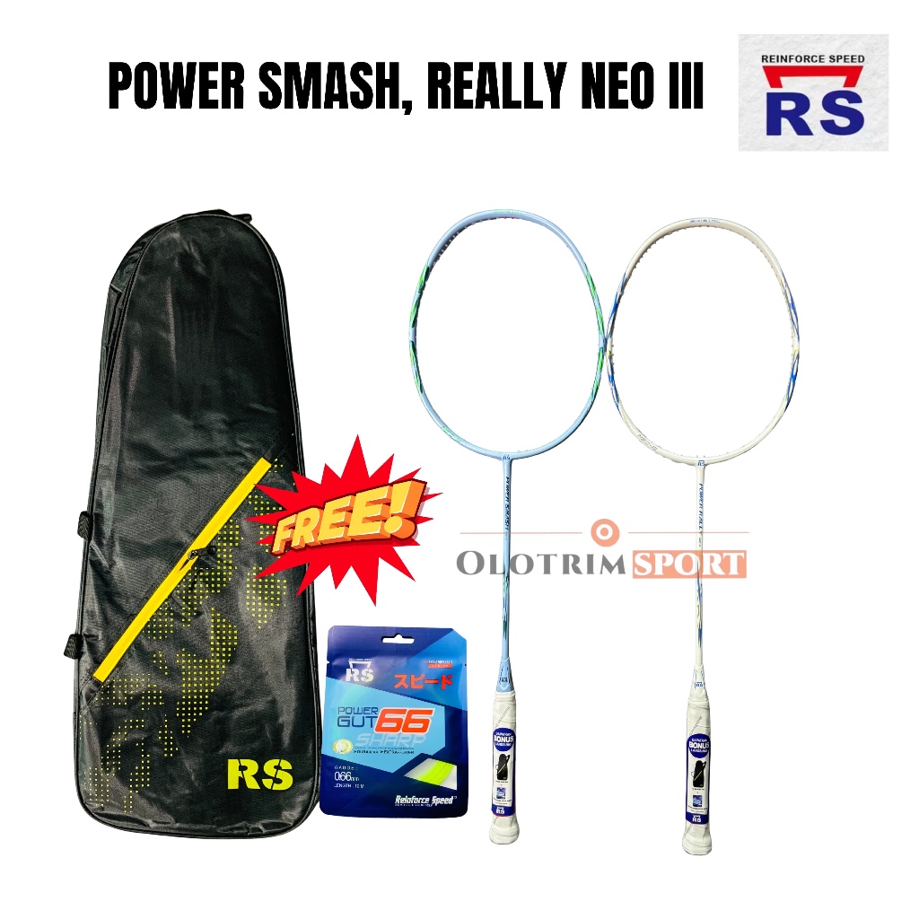Raket Badminton RS Power Really / Pure / Max / Smash / Arc Neo III Original