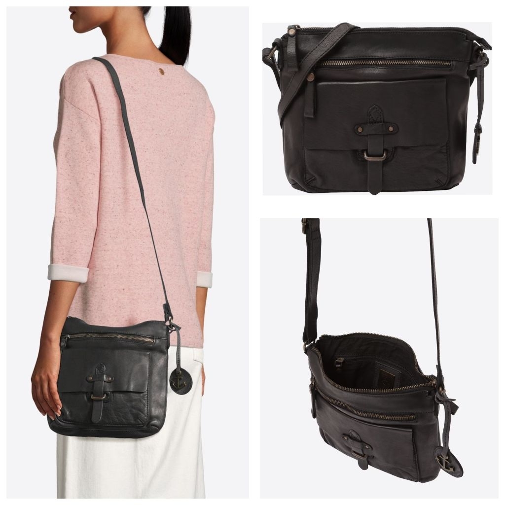 Ready Tas Harbour Hayden Black Crossbody Bag.