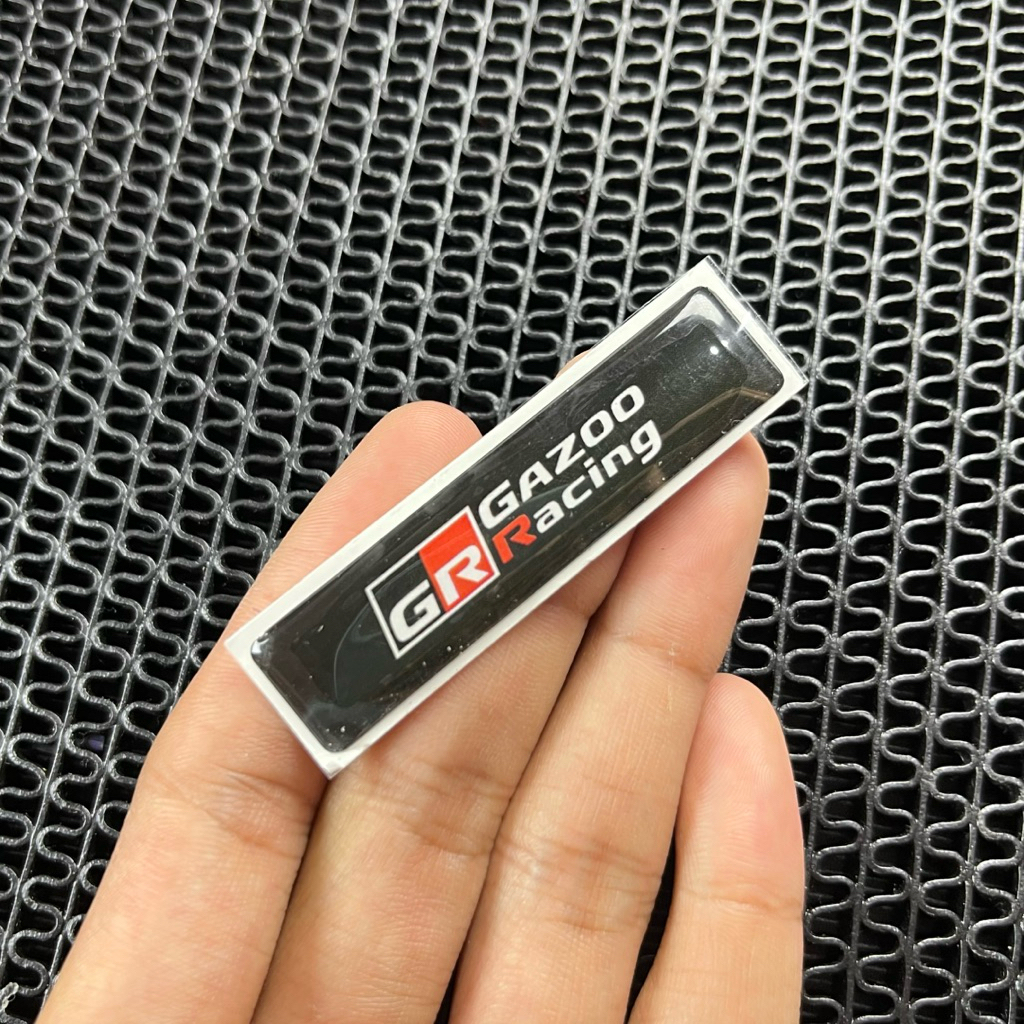 emblem gr gazoo racing stiker timbull variasi