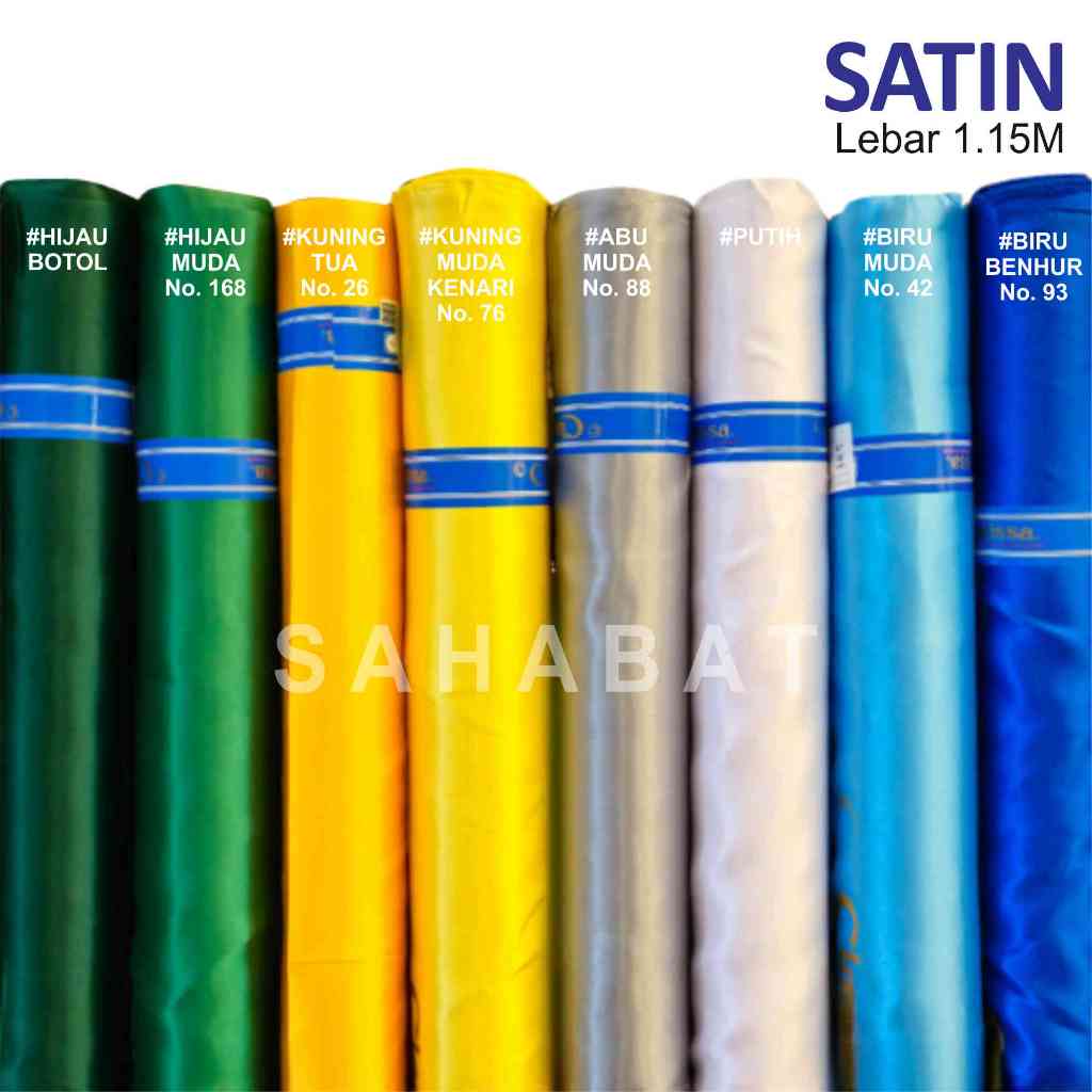 Kain Satin / Satin Clarissa / Lebar 1.15