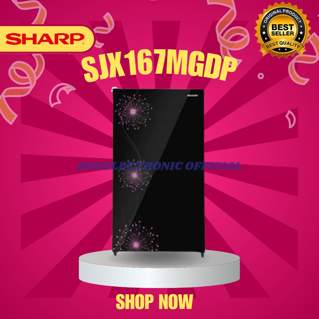 KULKAS SHARP 1 PINTU SJX167MGDP 128L/SJX-167MGDP/SJX 167MGDP/SHARP KULKAS MURAH ORIGINAL BERGARANSI