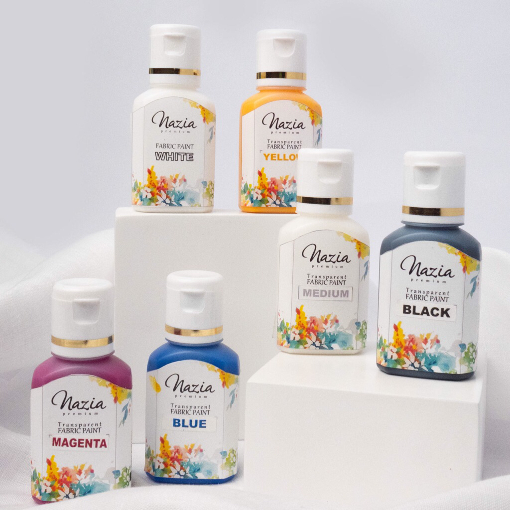 

Cat Kain Tekstil Premium Primary Color Set Nazia Fabric Paint