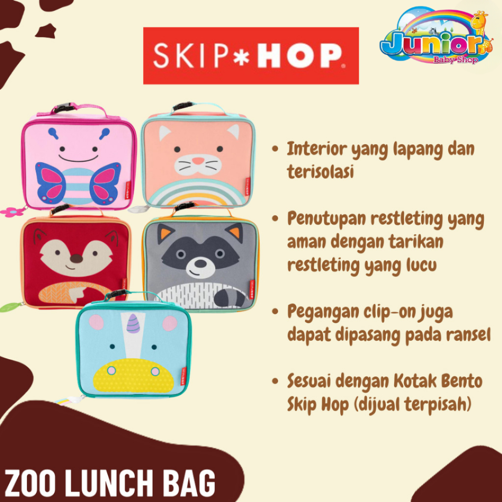 Skiphop Zoo Lunch Bag - Tas Bontot Makan Anak