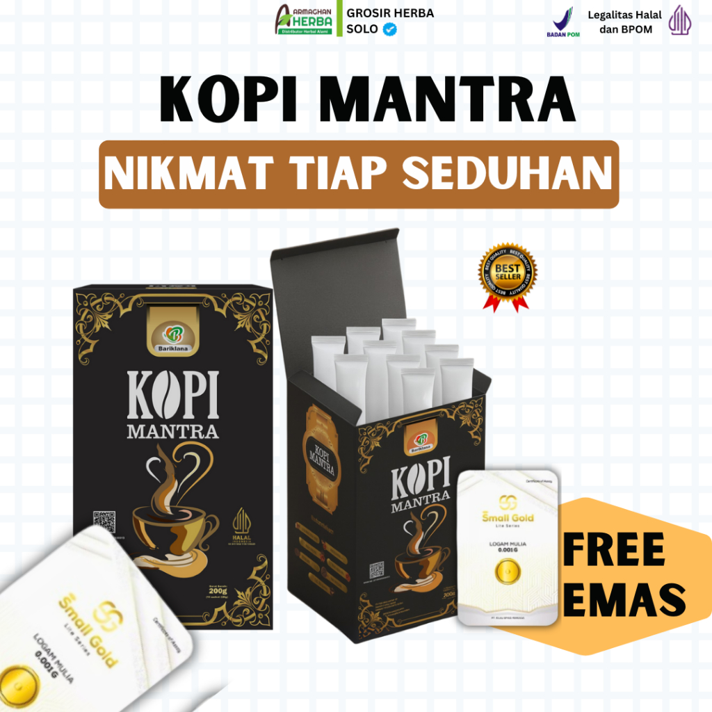 

(COD) Kopi Susu Mantra - Kopi Herbal Rempah Aman Untuk Asam Lambung 250gr Halal BPOM