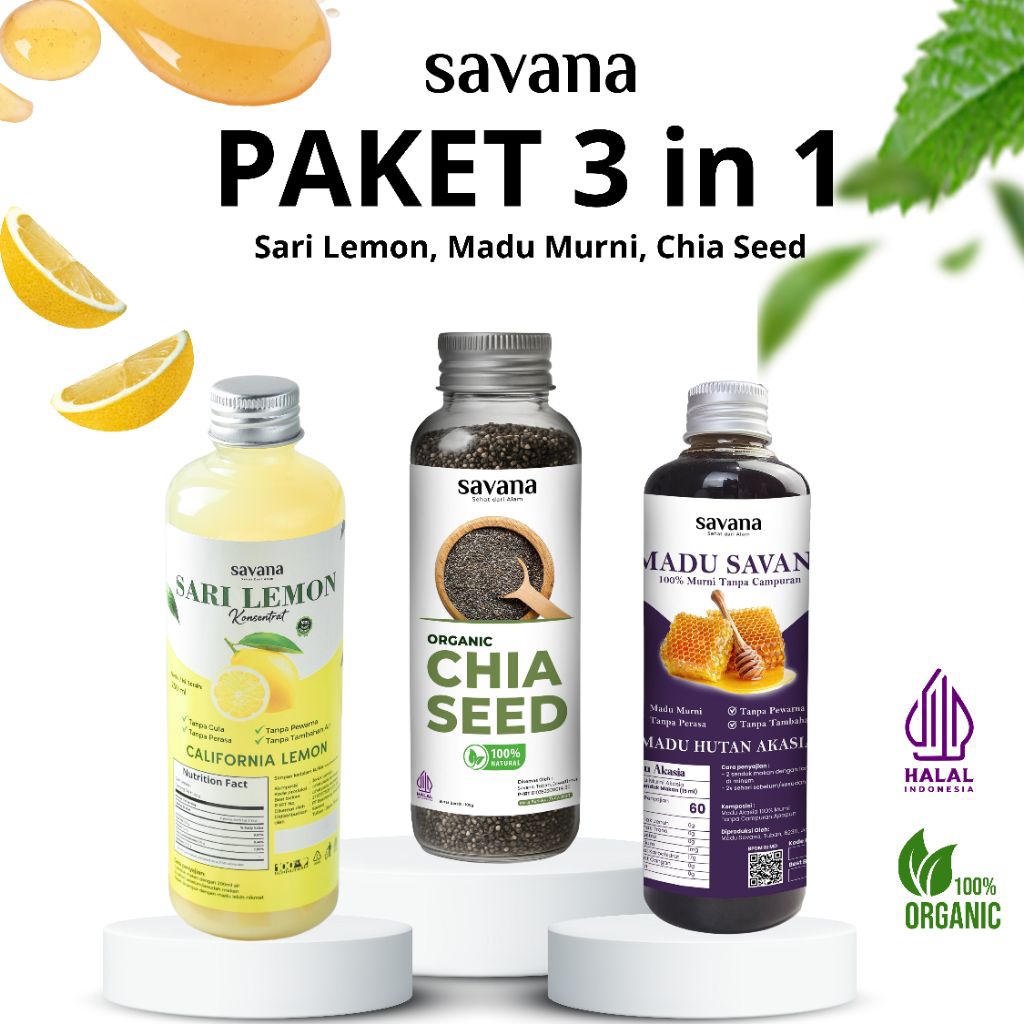 

Paket Diet Sari Lemon Chia Seed Madu Murni (Ada Madu Beli 1 Gratis 1)