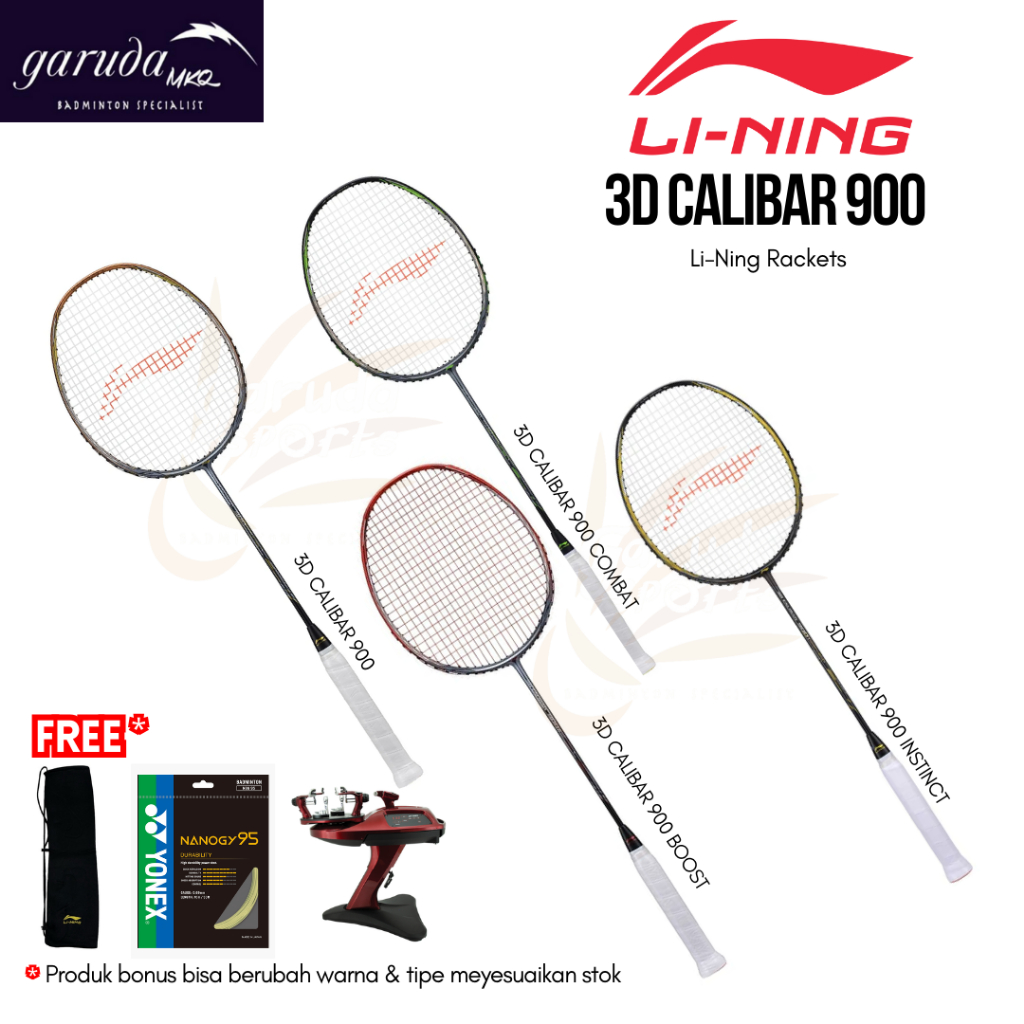Raket badminton Lining 3D Calibar 900 / 3DCalibar 900 Combat / Calibar 900 Instinct / Calibar 900 Bo