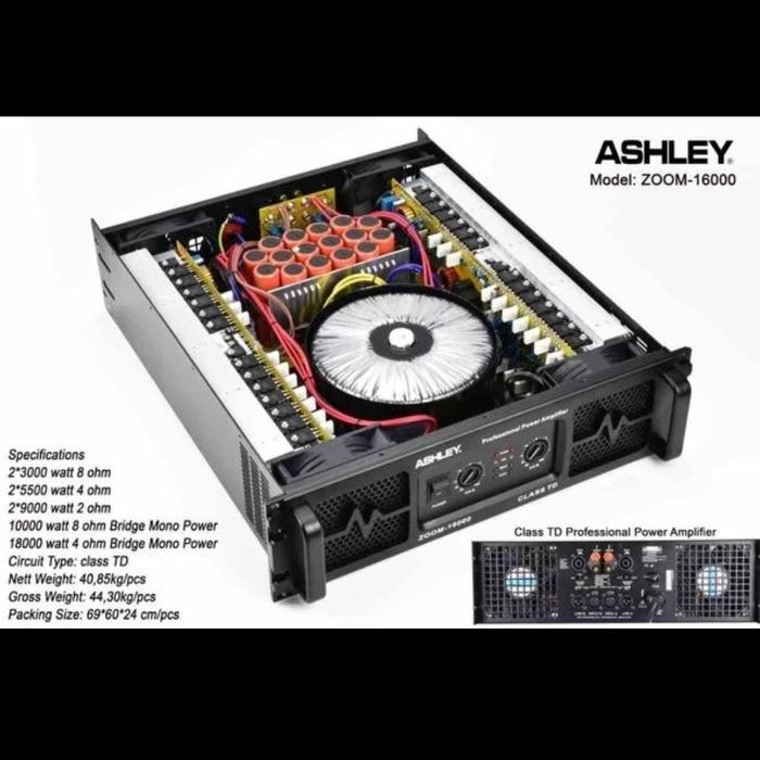 POWER AMPLIFIER ASHLEY ZOOM 16000 CLASS TD