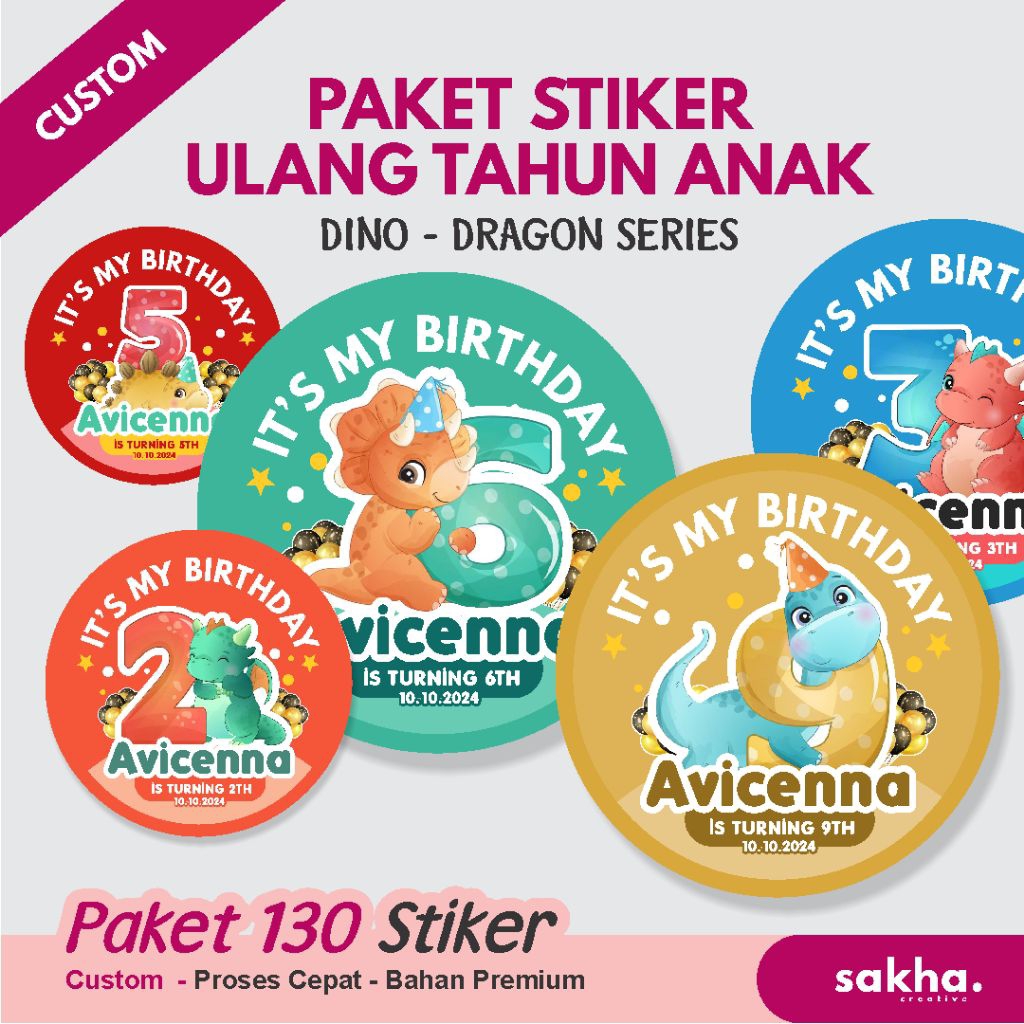 

Stiker Bulat Ulang Tahun Anak, Stiker Ulang Tahun Foto Custom, Stiker Ultah