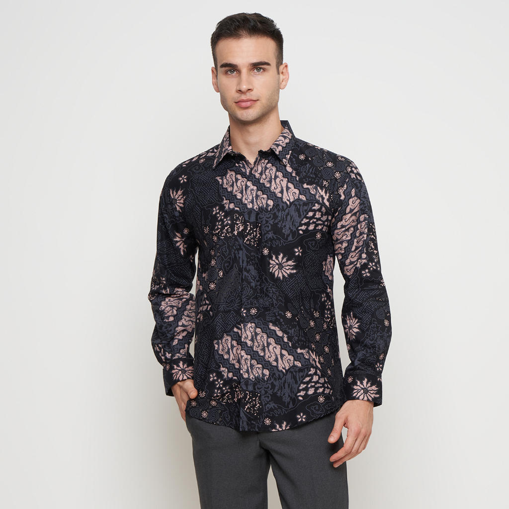 [Krisna Wahyu] Batik Pria Katun Lengan Panjang