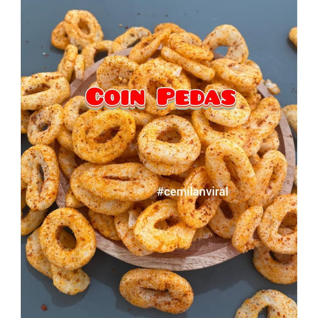 

Cemilan Viral Kerupuk Coin Pedas Koin Ikan Kriuk Renyah Crispy Pedas Krupuk Food Snack