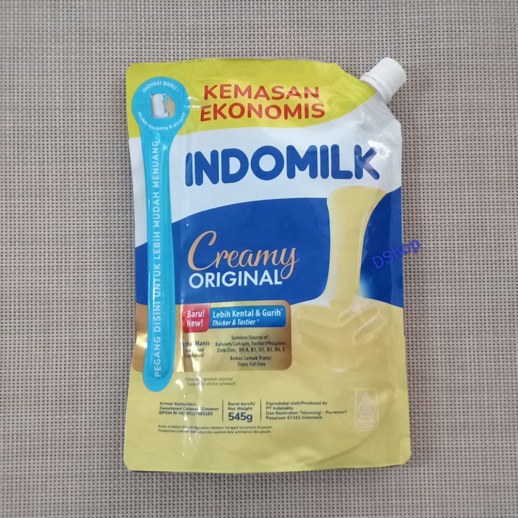 

Susu Kental Manis INDOMILK Creamy Original Kemasan Pouch Berat Bersih 545 gr