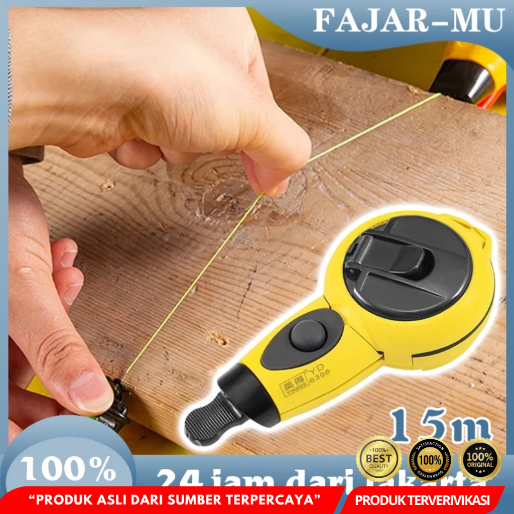 

Benang Tinta Marker Tukang – Penanda Garis Presisi Otomatis/Manual - [MRH3]