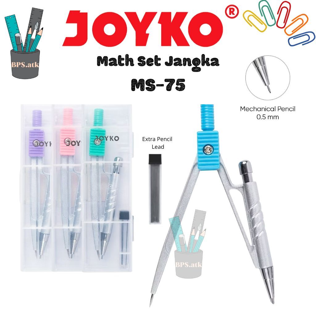 

(1 pcs) JOYKO Jangka / Math Set MS-75 Jangka Set